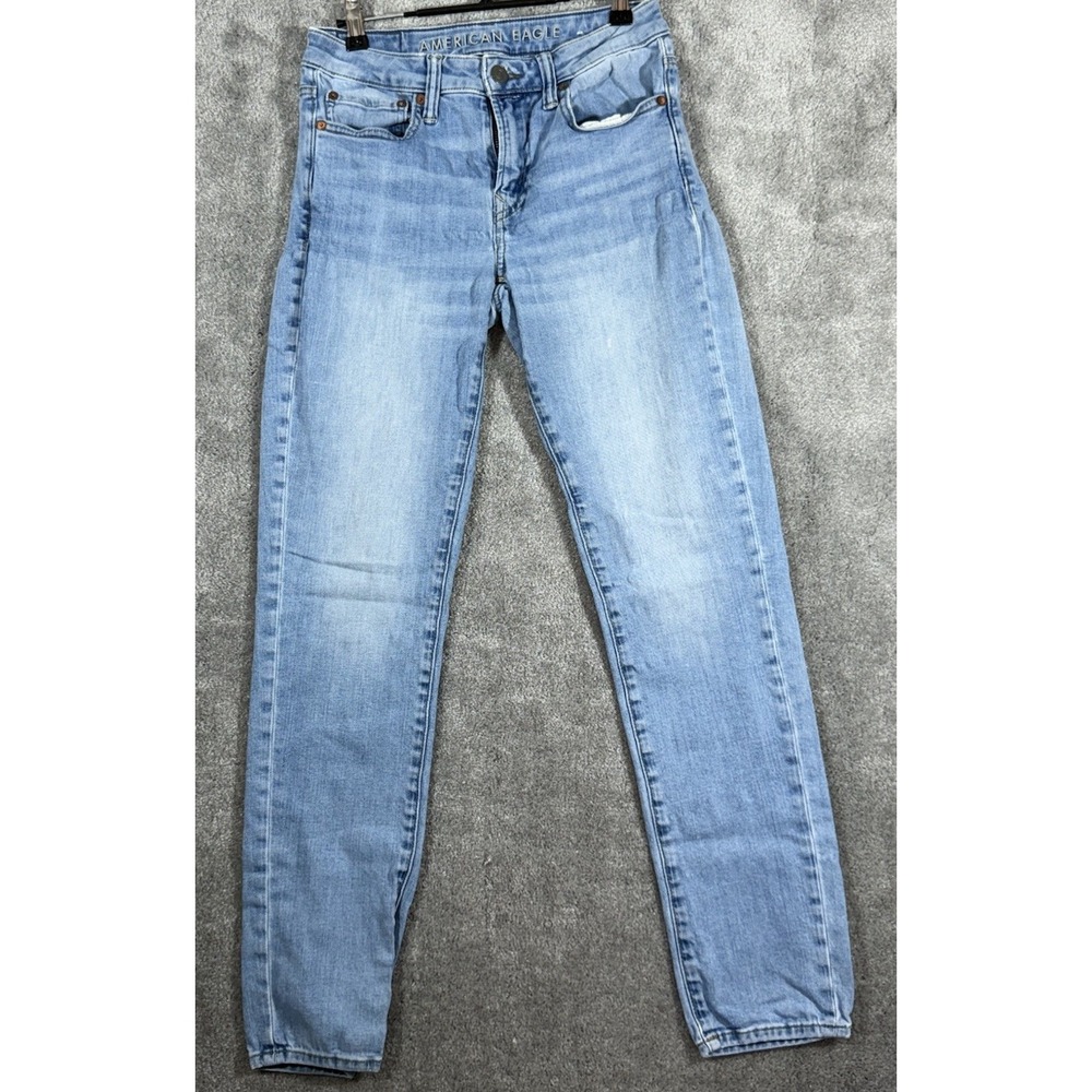 American‎ Eagle Next Level Flex Skinny Jeans Womens 29x32 Blue Light Wash Denim